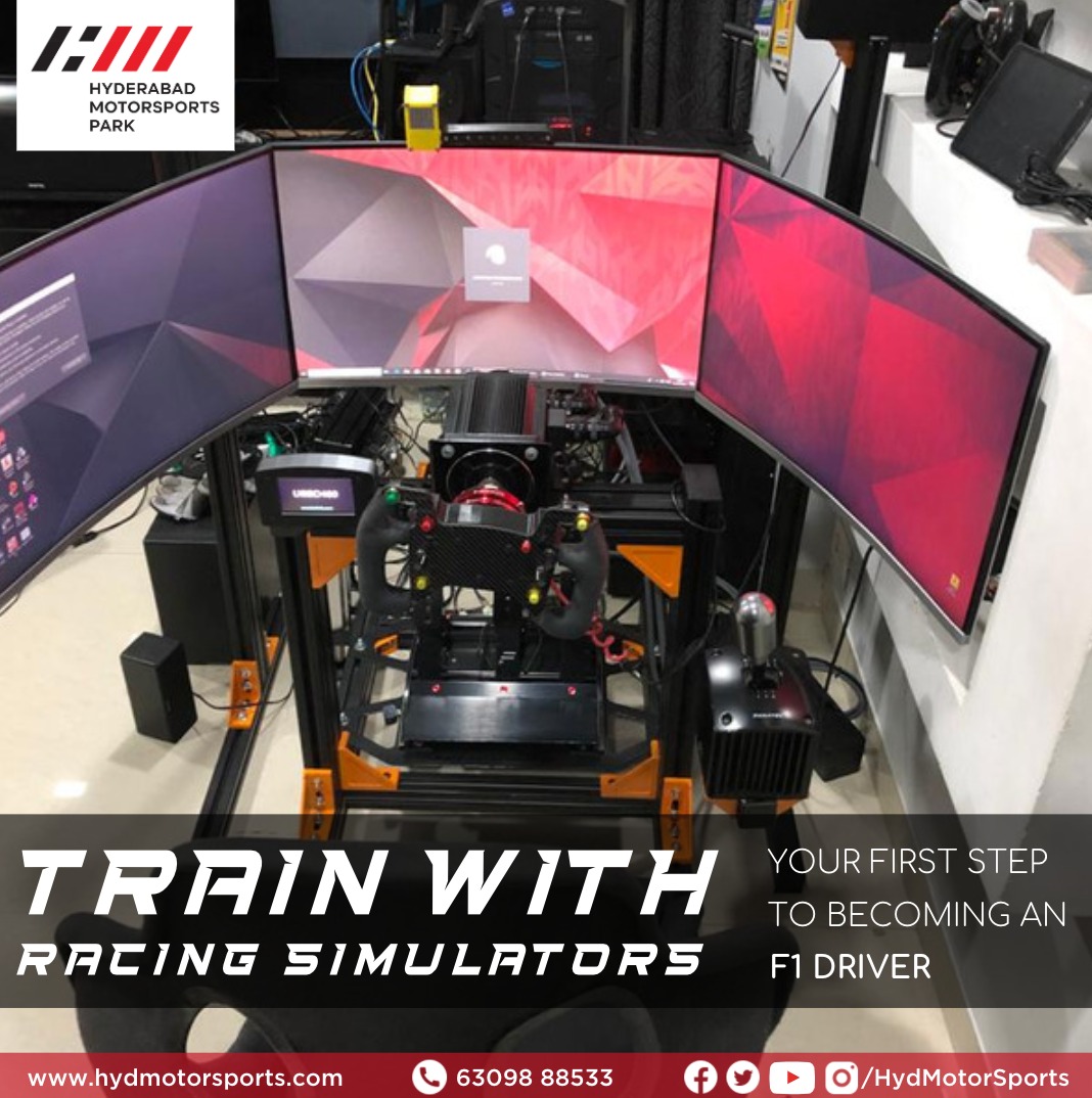 HydMotorSports's tweet photo. Train behind the wheel of professional racing simulators to get one step closer to realizing your #F1 dreams, only at @HydMotorSports. 

Link: https://t.co/PLhbgDWOKI | Contact: 6309888533
#Hyderabad #Training https://t.co/UYn6c2Y3IT