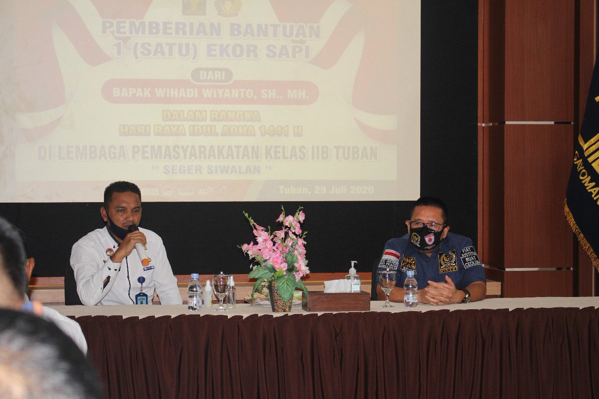 Kegiatan Reses Anggota DPR RI di Lapas kelas IIB Kabupaten Tuban. Kamis, 30 Juli 2020.