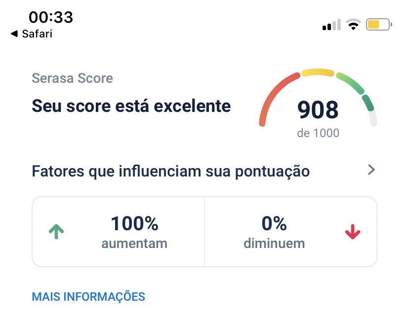 dougmont's tweet photo. pode não se apaixonar por mim mas pelo meu score no @tonaserasa é difícil resistir https://t.co/b4hhsM2JH0