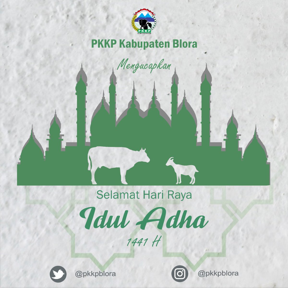 pkkpblora's tweet photo. Selamat Hari Raya Idul Adha 1441 H

Mari memaknai Qurban dengan menumbuhkan rasa solidaritas dan kemanusiaan kepada sesama.⁣ Semoga dengan selalu berbagi dan memberi, hidup jadi lebih berarti.

Salam hangat dari kami yang belum berkeluarga, Keluarga PKKP XI Blora. https://t.co/Wg07ZppMdx