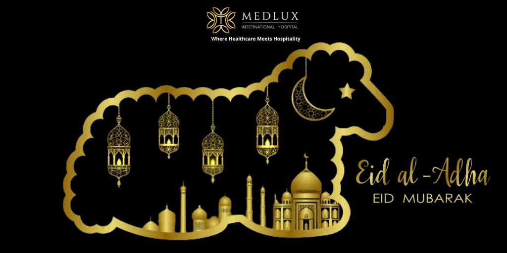 MedluxHospital's tweet photo. All the very best wishes for you and your family, May Allah grant you a harmonious and prosperous life! A very warm Eid Ul Adha Mubarak
#EidAlAdha https://t.co/4YkhFZ6nGL