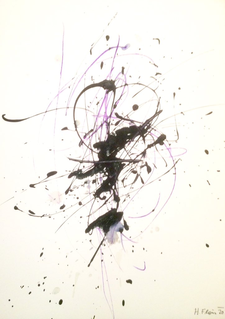 HerbertFlois's tweet photo. "O.T.",2020(t/o) Mixed media,Indian ink,Acrylic Colour,Copy pen    29,7x42,0cm/A3 (a section)  #abstractart #colourdrawing #contemporaryart #mixedmediadrawing #austrianartist #herbertflois https://t.co/SVnXyiZqlG