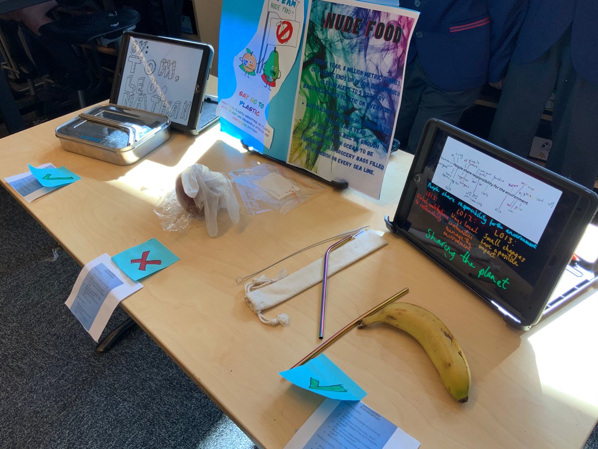 smcgrath06's tweet photo. I’m proud of the effort students have put into this Unit of Inquiry! Their displays for their mini-exhibition look great, but it’s even better that they were able to discuss and explain the action they’re taking with or without fancy displays #pyp #sharingtheplanet https://t.co/E6vnDd3zUU