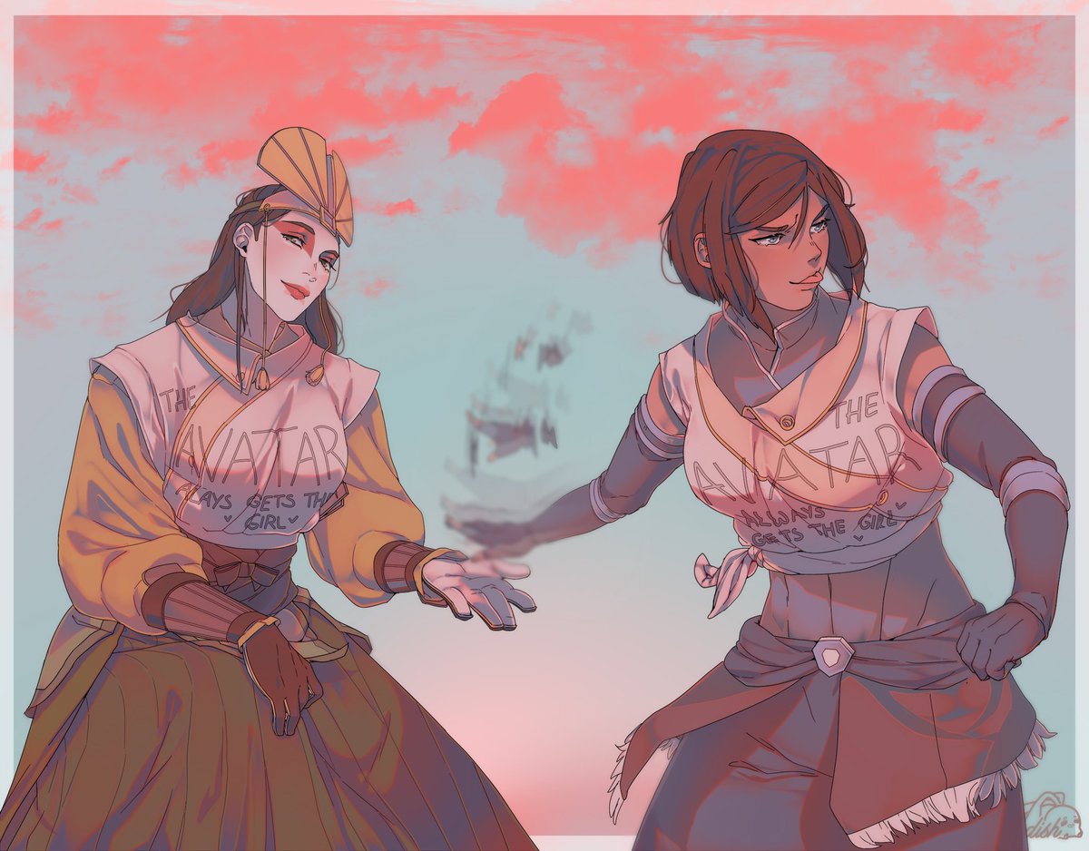 but you better believe I'll sail Kyoshi x Rangi and Korrasami to the g...