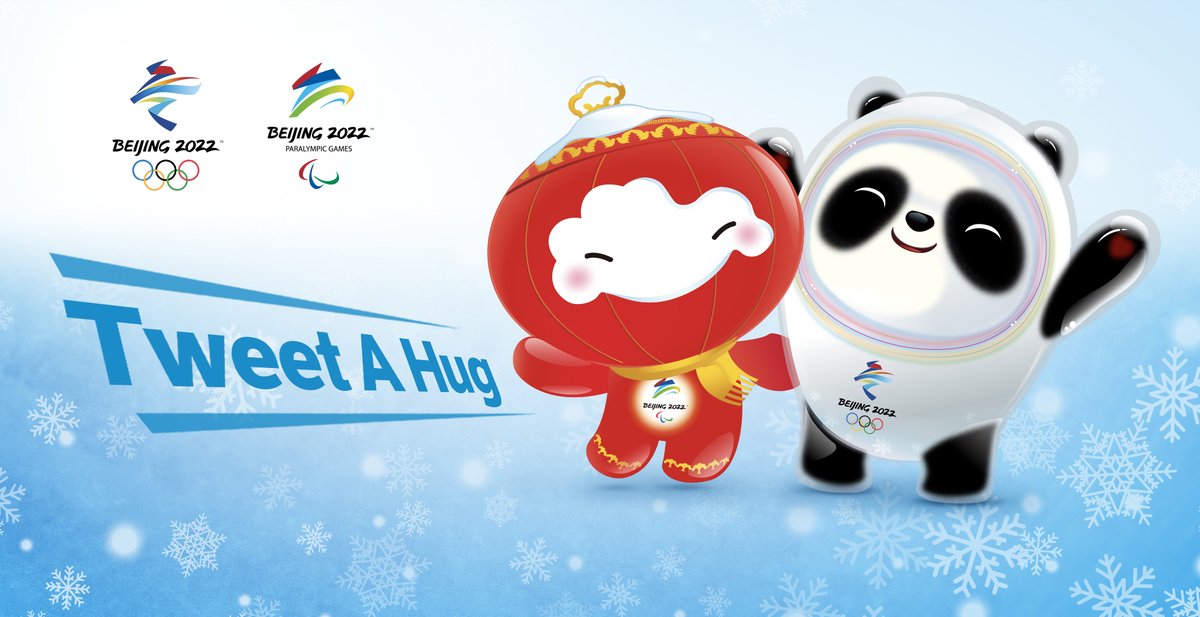 We're sending hugs all over the world 🌏 &amp; #BingDwenDwen and #ShueyRhonRhon are joining in! #TweetAHug to our mascots, and let us know what you want to say to them! 💬

Reply with your answer &amp; name for a chance to win your very own mascot toys! Winners announced Aug. 10! 🎁