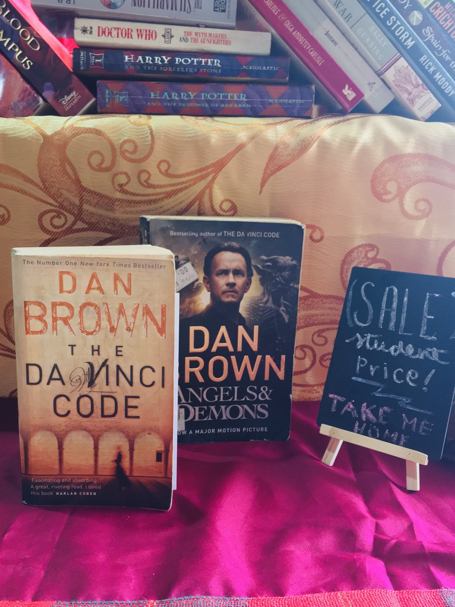 Dan Brown set php 200Da Vinci Code-php 75Angels and Demons -php 180DVC good conditionAD has a page dettached but the spine is still strong.Freebie sticker!