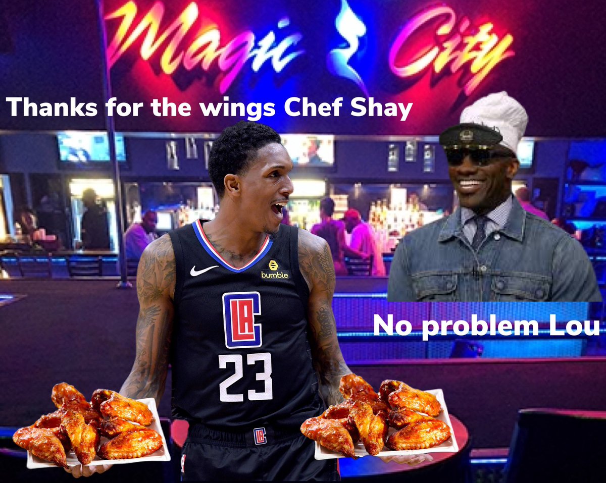 ShannonSharpe's tweet photo. Everyone loves wings with a side of Hot Ls 🤣🤣🤣🤣🤣🤣 https://t.co/lVb2IKlD8d