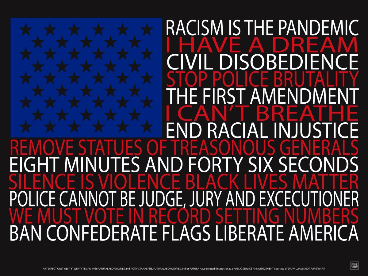 GraphicDesignF's tweet photo. The Fabric of America: Artists in Protest #BLM https://t.co/pkNDwteNnZ https://t.co/UtgUqr6tJv