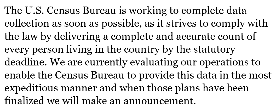 4. UPDATE: The Census Bureau has provided this written statement to  @NPR: