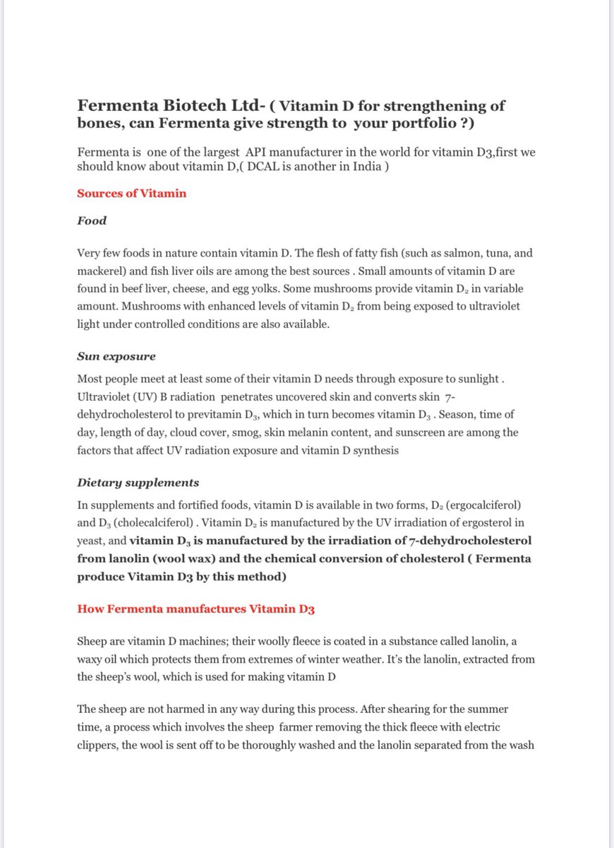  #Fermenta Biotech -My Understanding.