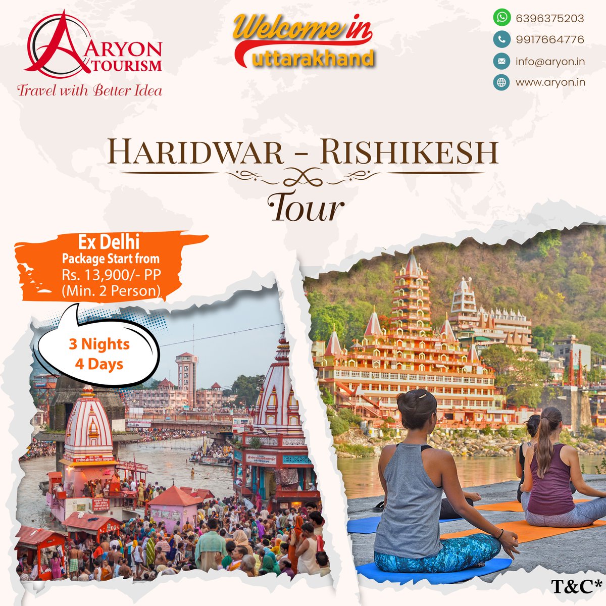 HamaraUK1's tweet photo. Haridwar-Rishikesh Tour Package
Temples I Adventure I Paragliding I Rafting I Yoga I Wildlife
Make Pre-Booking by Aryon Tourism Pvt. Ltd. 
WhatsApp/Call: +91-6396375203 I Mail: info@aryon.in
#Aryon #AryonCompany #AryonTourism #WildLifeUttarakhand #Haridwar #Rishikesh https://t.co/TM10dgwQvE