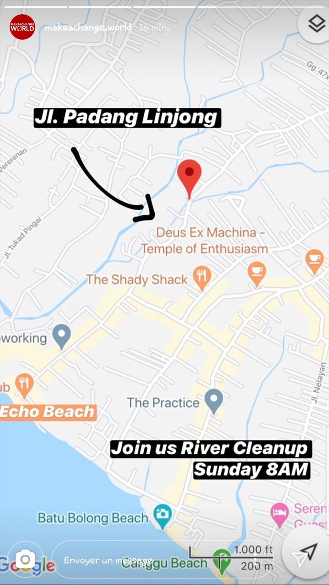 caidalica's tweet photo. This Sunday river clean up with sungai watch @GaryBencheghib #makeachangeworld come clean up with us! #CleanUp #bali #canggu @InfoCanggu https://t.co/M1upXIa5Gn