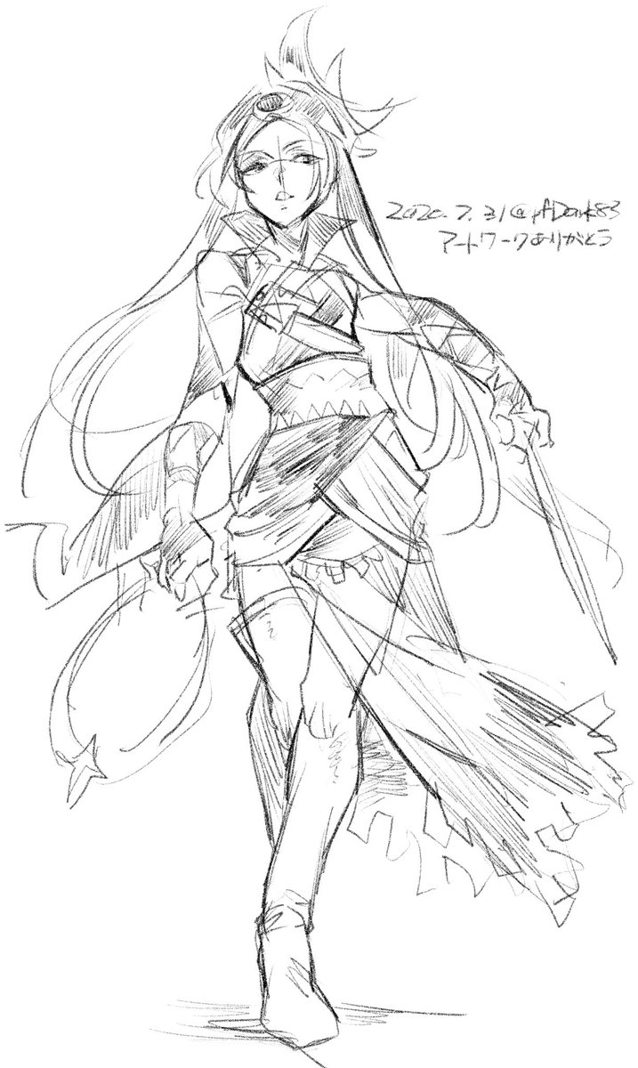 お昼rkgk…
手癖ジリアンくん…
#キャラスト 