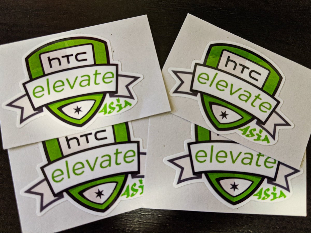 Launching a new #AWScommunity to the public today made me think of #HTCelevate. I happened to be cleaning out a drawer and came across something that made me smile: these stickers created by APAC elevate members. Anyone remember who made them? 🤔