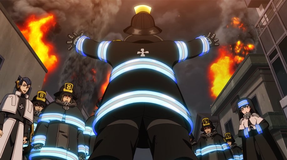 пожарная бригада аниме синра. синра пламенная бригада. пламенная бригада пожарных синра. шинра пламенная бригада. пламенная бригада пожарных шинра.