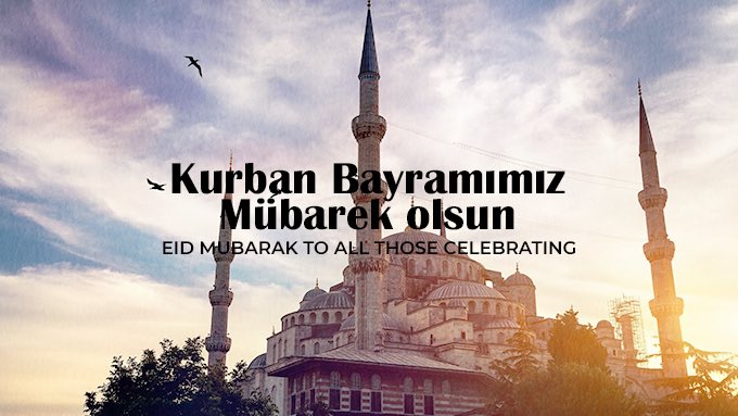 Hep birlikte sağlık, mutluluk ve huzur dolu nice bayramlara. Kurban bayramımız mübarek olsun.
#EidMubarak to all those celebrating! https://t.co/G27M2sArYy