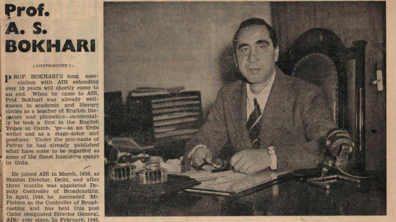 1. Prof Ahmad Shah Patras Bokhari, 1947. Prof Bokhari can headline almost every section of this thread, so extensive was the range of his accomplishments. Pictured on his retirement after serving as the Director General of All India Radio for 7 years.