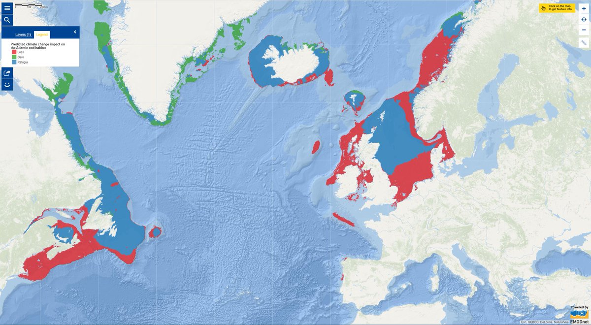 EuropeAtlasSeas's tweet photo. Learn how #ClimateChange is predicted to affect the #DeepSea ecosystems in the North Atlantic Ocean with our #MapOfTheWeek, provided by @eu_atlas > https://t.co/lTm8FAOWYt https://t.co/Ufljyul0vq