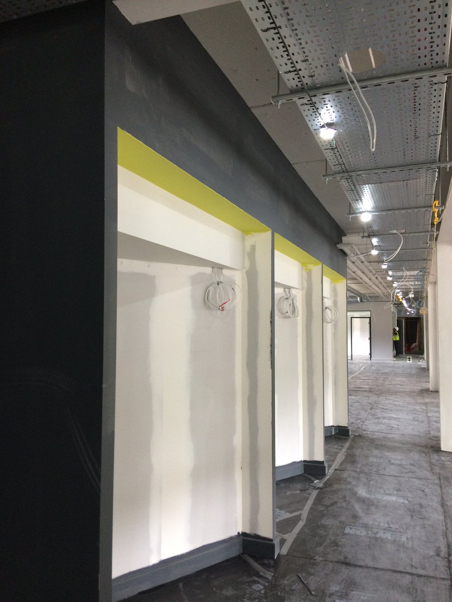 chameleonbusint's tweet photo. Project update! 👷‍♀️🛠️

Things are full speed ahead at our @Ideagen_Plc project in Nottingham. This week more painting has been done and work has started on the reception area! 

#onsite #workinprogress #peopleinspired #workspace #commercialinteriors #fitoutinteriors https://t.co/2EUFFyT5V8