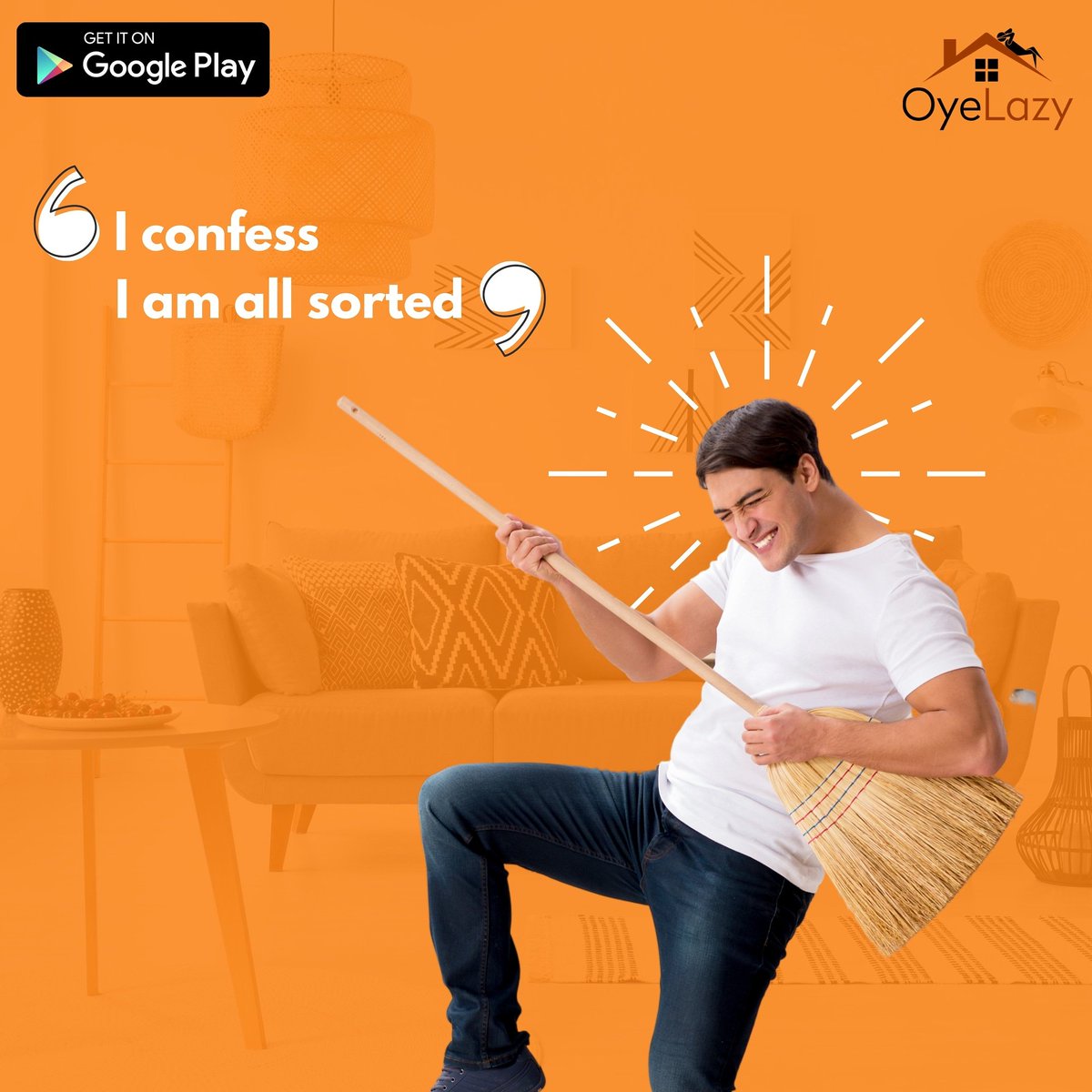 oyelazy's tweet photo. We will sort out all your cleaning needs so that you are all sorted in life 😃 #ApnoKiService #BeOyeLazySafe

DOWNLOAD THE APP NOW: https://t.co/nUVOn4R4MF

#homecleaning #cleanhome #homeservice #Gurgaon #Gurugram #dowloadtheapp #safety #booknow https://t.co/b3XWmB3JsA