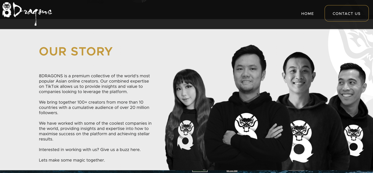 FmInfluencer's tweet photo. Do you know who was the first TikTok influencer among all the Western TikTokers that got the 1st 10M likes? Check out our exclusive interview with Thomas Cheung.
#tiktok #influencer #marketing
8DRAGONS
https://t.co/cmQRDw3CJN https://t.co/kjGYZw4B3X