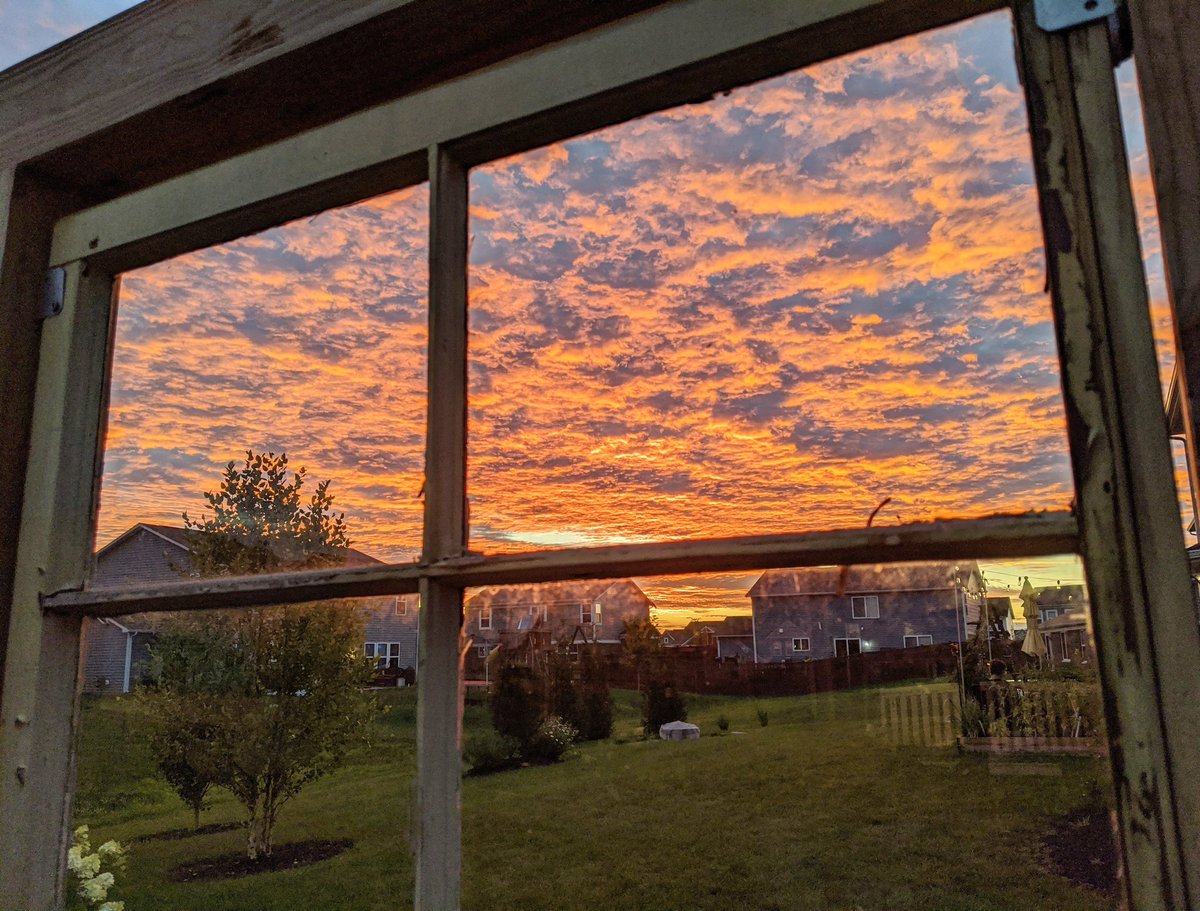 architectdave72's tweet image. The sky was on fire this morning, if only for a brief moment...