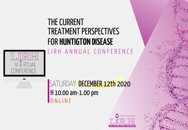 LirhOnlus's tweet photo. This year the #LIRH Annual Conference 2020 will take place online and it will last 3 hours in which we will update you on the ongoing and about to start trials. The registrations to the event will start on Thursday August 20th on our website! 👉https: //bit.ly/2Eu2iFs #ResearchHD https://t.co/CMUtorA7b9