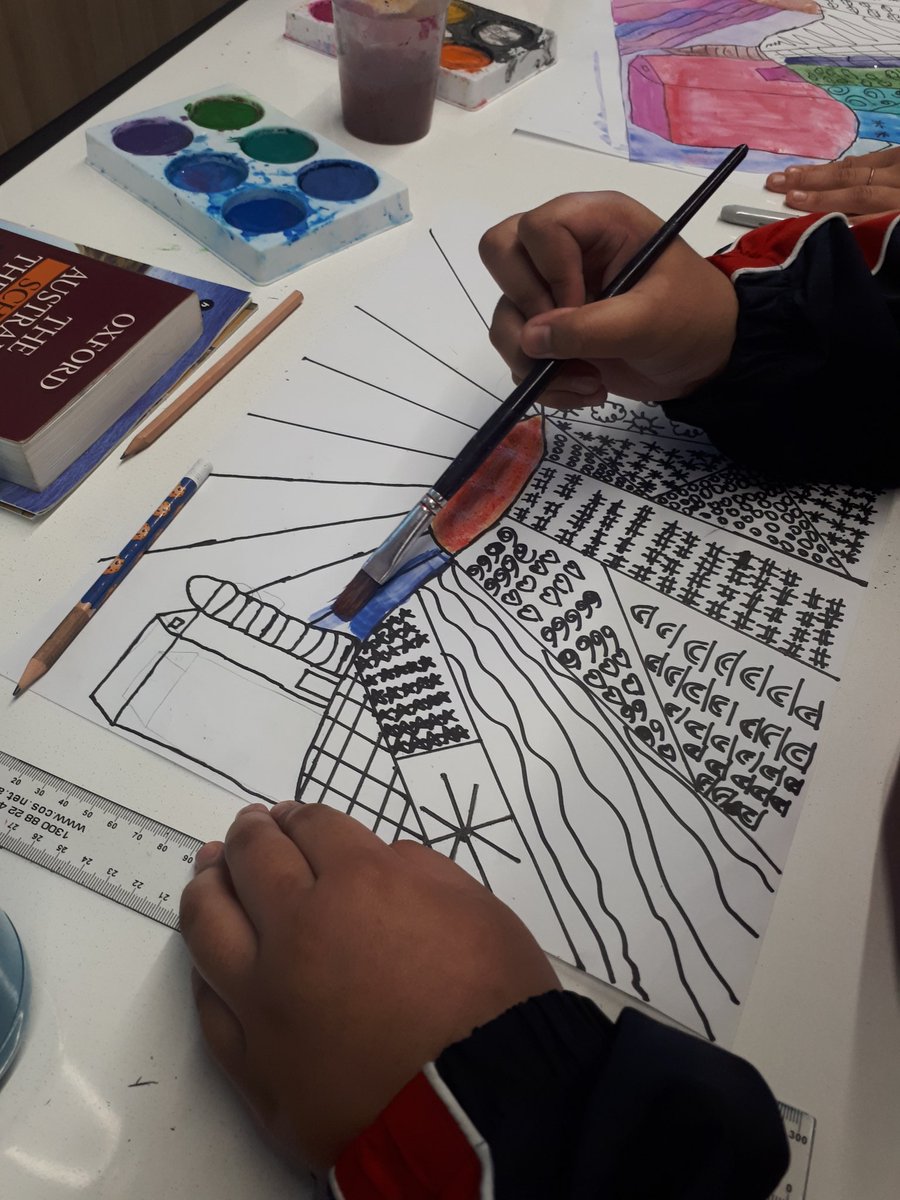 The ideal way to spend the last hour of what has been a very productive week 2! Year 6 enjoyed drawing, water colour painting and listening to the ABC podcast 'Mackaroy Uncovered'.<a href="/AuburnNthPS/">Auburn North PS</a>