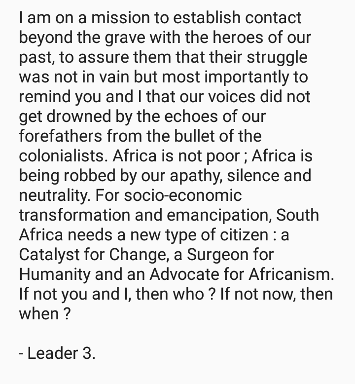 ZizipoMtyobile's tweet photo. Still on that mission. 🇿🇦
 
@OneDayLeader, it's been a fruitful  season. Sons and daughters of the soil, your support has been instrumental. Enkosi. 

#AlutaContinua https://t.co/rD7U96vNYP