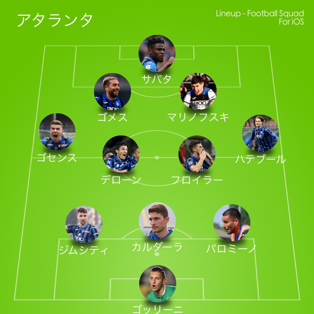 Atalanta Japan No Twitter セリエa最終節インテル戦のスタメン予想です ｺﾞｯﾘｰﾆ ｼﾞﾑｼﾃｨ ｶﾙﾀﾞｰﾗ ﾊﾟﾛﾐｰﾉ ｺﾞｾﾝｽ ﾃﾞﾛｰﾝ ﾌﾛｲﾗｰ ﾊﾃﾌﾞｰﾙ ｺﾞﾒｽ C ﾏﾘﾅ ｻﾊﾟﾀ 勝利すると2位確定 引き分け以下で4位転落も有り得るこの大一番 シャドウの位置にはﾏﾘﾅと予想 T Co