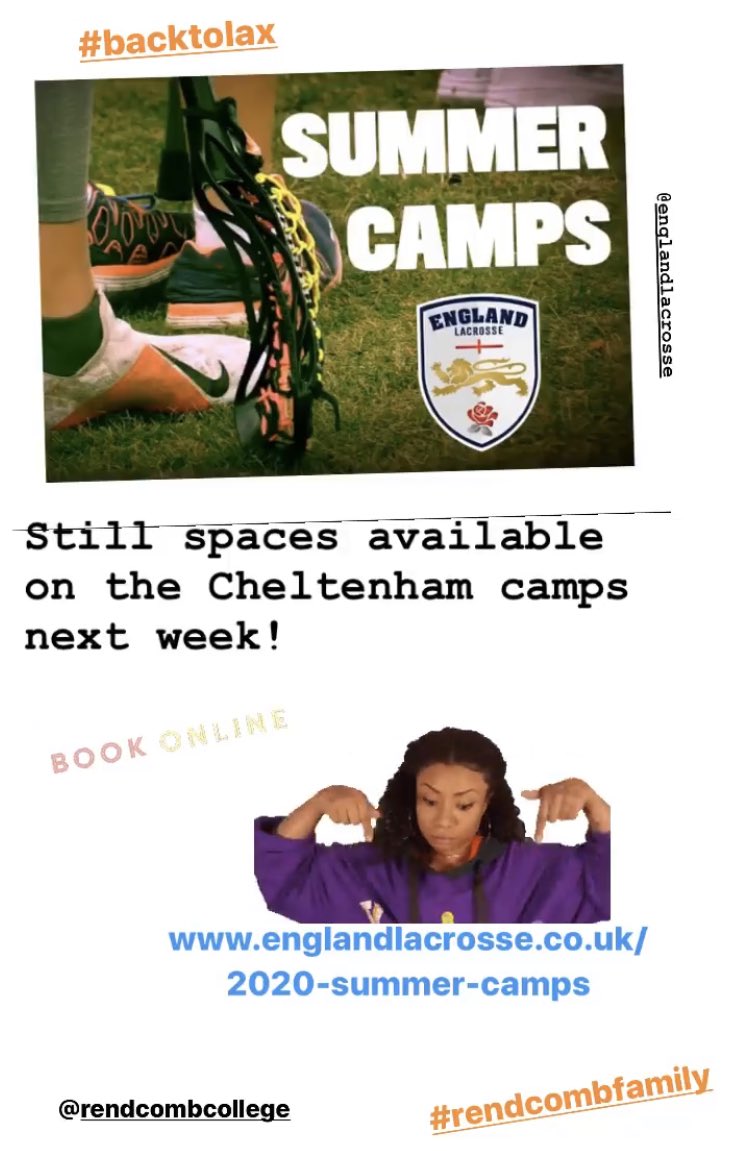 Rendcomb_Sport's tweet photo. Hey #rendcombfamily! There’s still some spaces left on the Cheltenham camps next week! Sign up here —> https://t.co/wXlouHVCL9 #backtolax 🥍🥍 @RendcombCollege @englacrosse https://t.co/bFu9Xho61Z