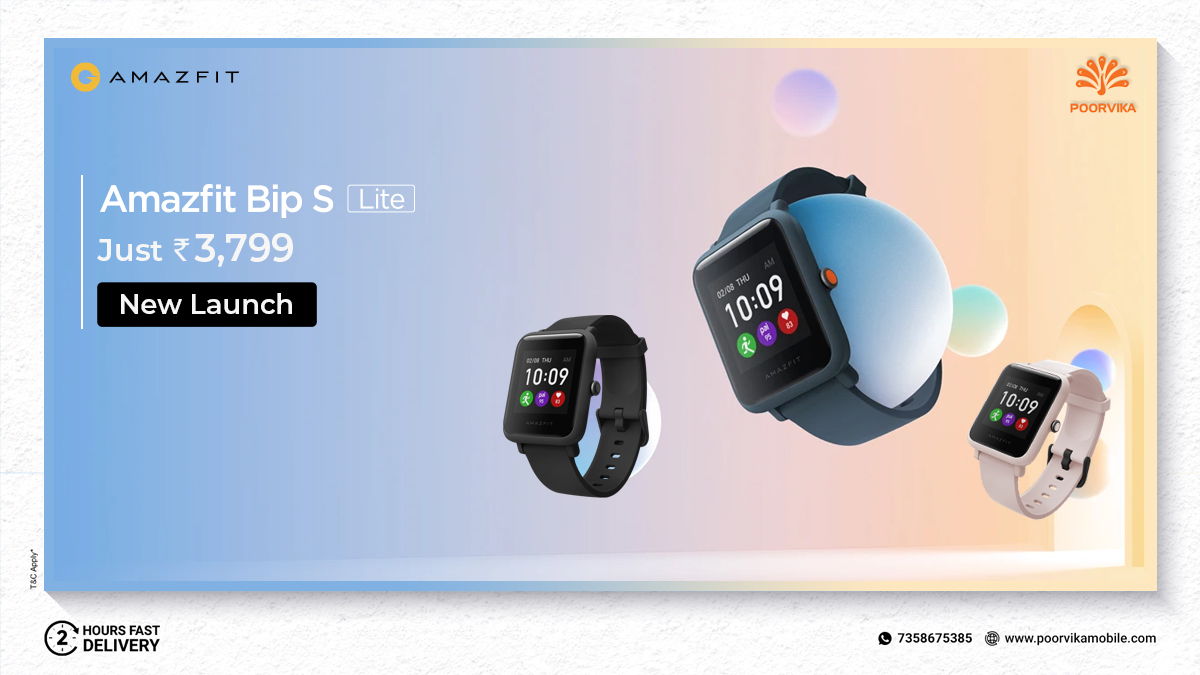 poorvika_india's tweet photo. Shop the Ultra-Comfort #AmazfitBip S-Lite Smartwatch to Track your Fitness, with 30 days of Battery life.
Order Now & Get it in 2 Hours*.
Shop now: https://t.co/vnIsUrBuYS
@AmazfitIndia
#Amazfit #Poorvika #Poorvikamobiles #Fitness #Shoponline #Discount #Offfers #Cashback https://t.co/lZQF39j6pR
