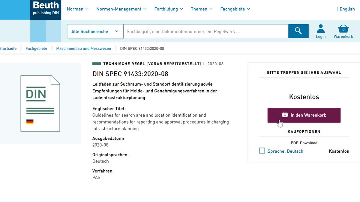 Planung &amp; Aufbau von #Ladeinfrastruktur wird zum Kinderspiel!
Mit der brandneuen DINspec91433 sind die Prozesse nun standardisiert &amp; mit <a href="/Localiser/">Naim khalid</a> skalierbar!
Danke an die hervorragende Betreuung durch Corinna Schreiter und <a href="/StfnMllr/">Stefanie Müller</a>.
Download lnkd.in/gYU6Q83.