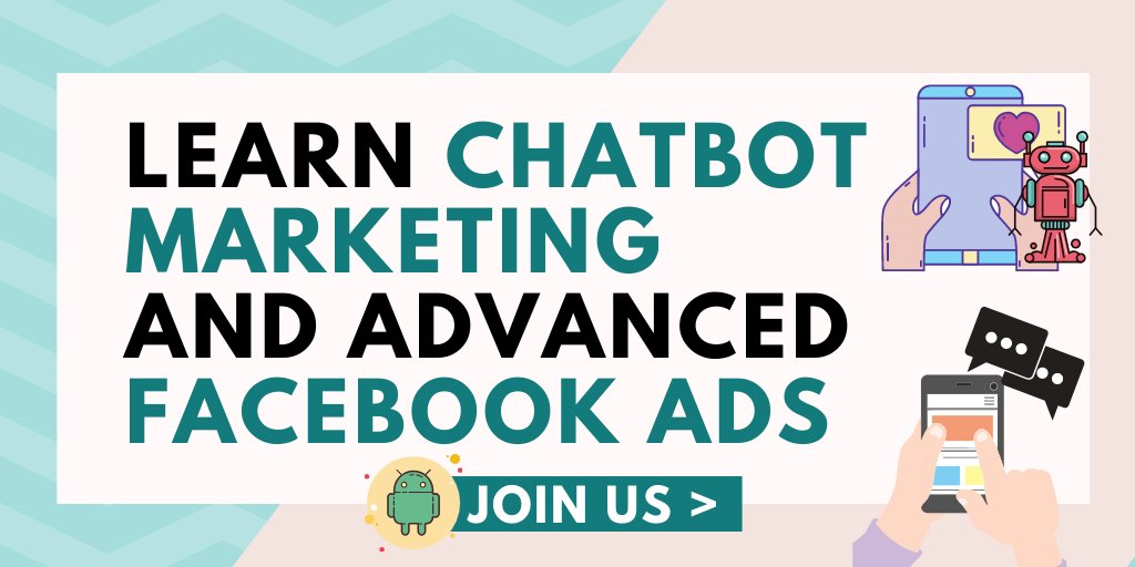 🤖Are you a marketer? Want to learn chatbots and Facebook ads? Thumbs up Join our Facebook group now ->
https://t.co/8wdMdktfCx https://t.co/Qqlg3bn9nw