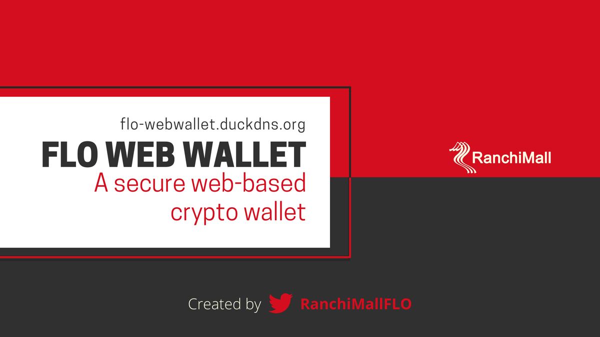 ranchimallFLO's tweet photo. Try it now.
Create your 𝗙𝗟𝗢 𝗜𝗗 using @ranchimallFLO 𝗙𝗟𝗢 𝗪𝗲𝗯 𝗪𝗮𝗹𝗹𝗲𝘁 for FLO Blockchain.
Trust. Simplicity. Privacy. Security.
https://t.co/wvQeIk6Rx8
@FLOblockchain @FLOcommunity 

#blockchain #WebWallet #FLOBlockchain #cryptowallet #privacy #security #trust https://t.co/vE2BIo1UA0