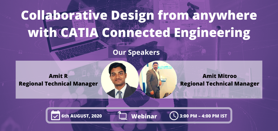 TataTech_News's tweet image. Register now for a live webinar on “Collaborative Design from anywhere with CATIA Connected Engineering” | 6 Aug 2020 | 3pm-4pm IST. Click here to register: tatatechnologies.zoom.us/webinar/regist… 

#ConnectedEngineering #Collaboration #3dexperience #catiav5 #dassaultsystemes #3dsindia
