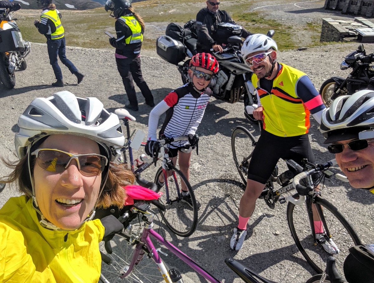 StacyKTweets's tweet photo. #Thistimelastyear Day 27 of 35 - 100 Cols Tocht - World's Toughest Bike Tour w @SuperFly508 unsupported! 60 miles & 6600' - Col de l'Iseran! Met amazing Cornish #cycling father W. Ginieres & son at top! #cyclotour #100Cols #CentCols https://t.co/n8L0JR2LWx https://t.co/NrWRT2Oi5Y https://t.co/ALvsAgvgNe