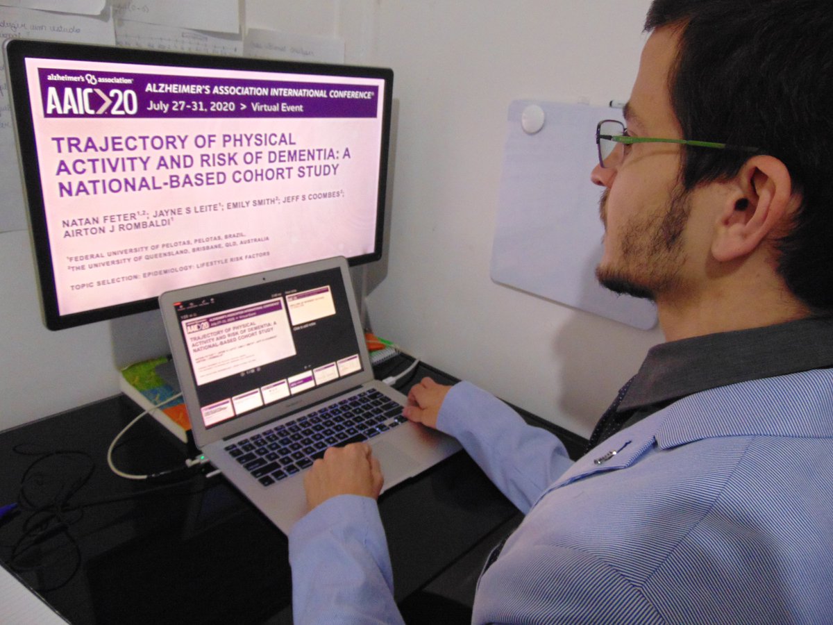 UQ CRExPAH (@crexpah_uq) on Twitter photo Congratulations to <a href="/natanfeter/">Natan Feter</a>, a PhD student from
<a href="/UFPel/">Universidade Federal de Pelotas</a> visiting CRExPAH this year for his #AAIC20 presentation on #physicalactivity and #dementia incidence
š§ š¶ he found that some physical activity is good, but doing more is even better for preventing dementia! <a href="/ISTAART/">ISTAART</a> Congratulations to <a href="/natanfeter/">Natan Feter</a>, a PhD student from
<a href="/UFPel/">Universidade Federal de Pelotas</a> visiting CRExPAH this year for his #AAIC20 presentation on #physicalactivity and #dementia incidence
š§ š¶ he found that some physical activity is good, but doing more is even better for preventing dementia! <a href="/ISTAART/">ISTAART</a>