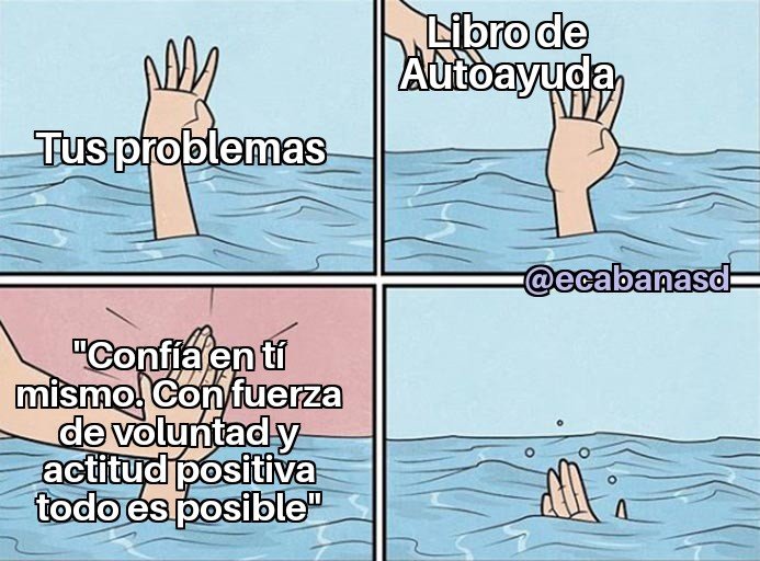 ecabanasd's tweet image. Libros de #autoayuda: más de dos siglos resolviendo tus problemas ninguna de cada todas las veces.