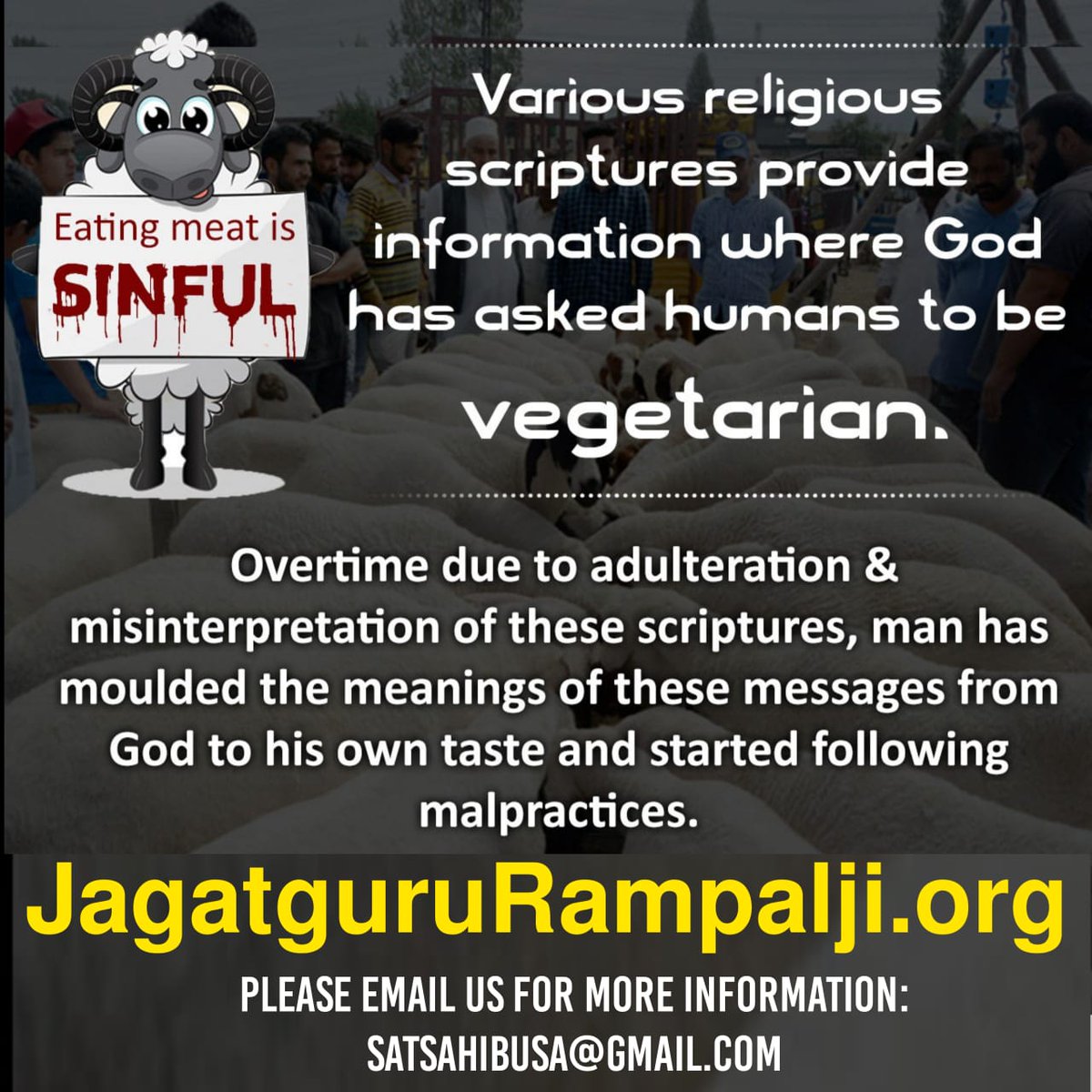 VisheshDas11's tweet photo. Allah is in form surah al furqan 25:59
Prophet Muhammad's God is saying that, Allah is Kabir who created nature in Six days and sat on the throne on the seventh day it proves God is in form.
Baakhabar Saint Rampal ji maharaj 
Watch sadhna TV 7:30pm (IST)
#रब_की_रूह_न_मार https://t.co/TY5RzVYtr8