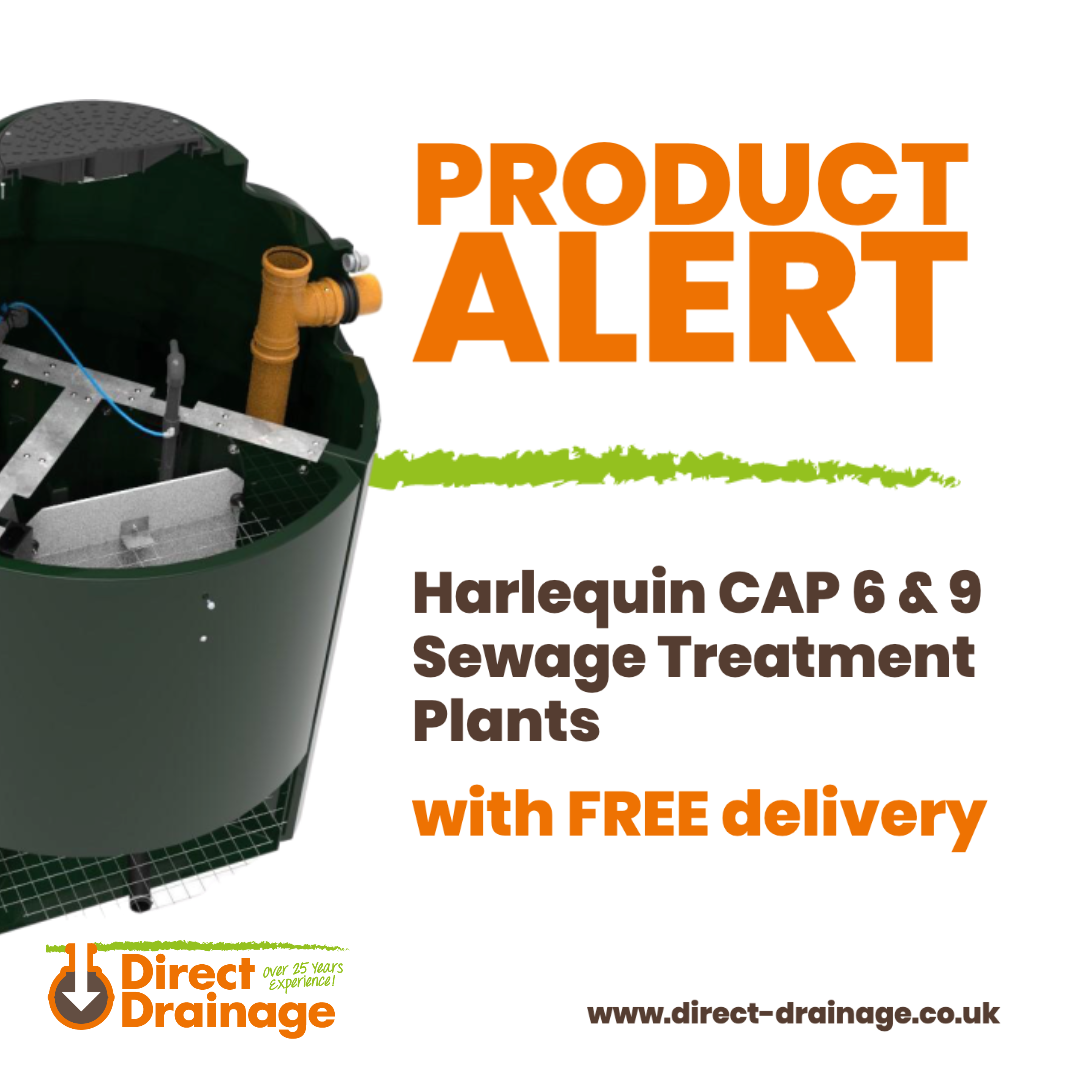 DDrainage's tweet photo. 🔥  PRODUCT ALERT 🔥 
Harlequin Sewage Treatment Plants with FREE delivery
👉 CAP6 - https://t.co/pbijOvyTfW 
👉 CAP9 - https://t.co/xO3A5A1Ysv 
@HarlequinMFG #sewage #wastewater #offmains #offmainsdrainage https://t.co/iGPxcWFtk6