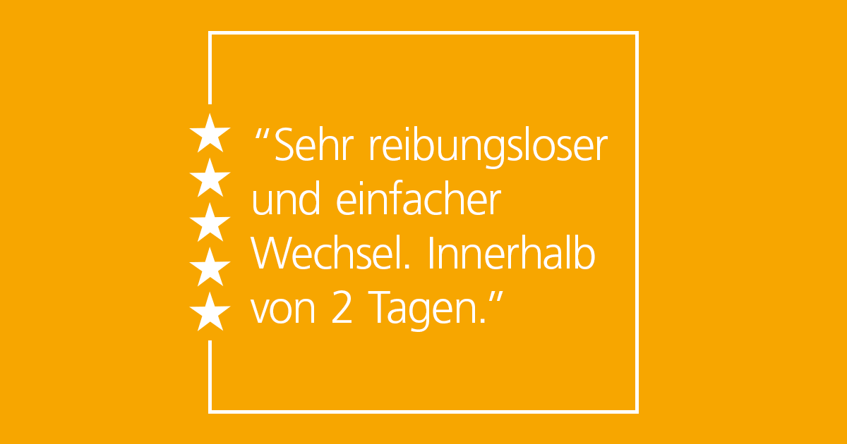 Wir bedanken uns für eine weitere super Bewertung über #verivox 😊
