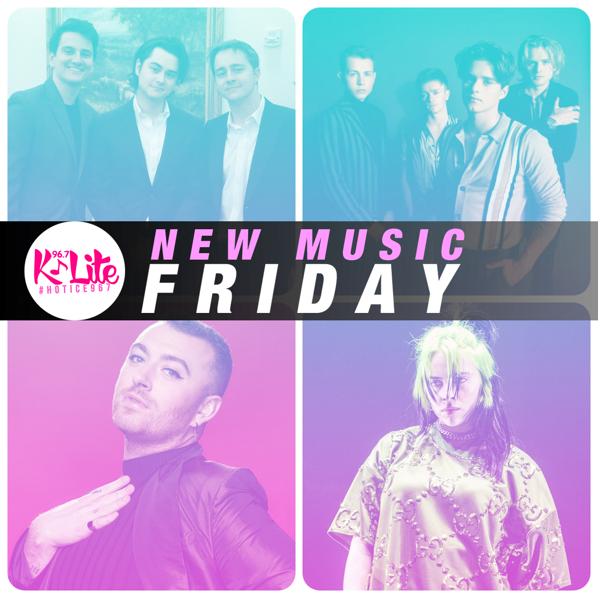 klite967fm's tweet photo. ๐จ NEW MONTH, NEW SONG ALERT ๐จ
Here are the newest tracks on the #HOTICE967 ๐ฅ๐ง roster for #NewMusicFriday!
#MarriedInVegas @TheVampsband
#MyFuture @billieeilish
#MyOasis @samsmith ft. @burnaboy
#SameSun @beforeyouexit
Cast your votes NOW ๐๐ผ https://t.co/83rg0sgPng https://t.co/pjazYn73OH