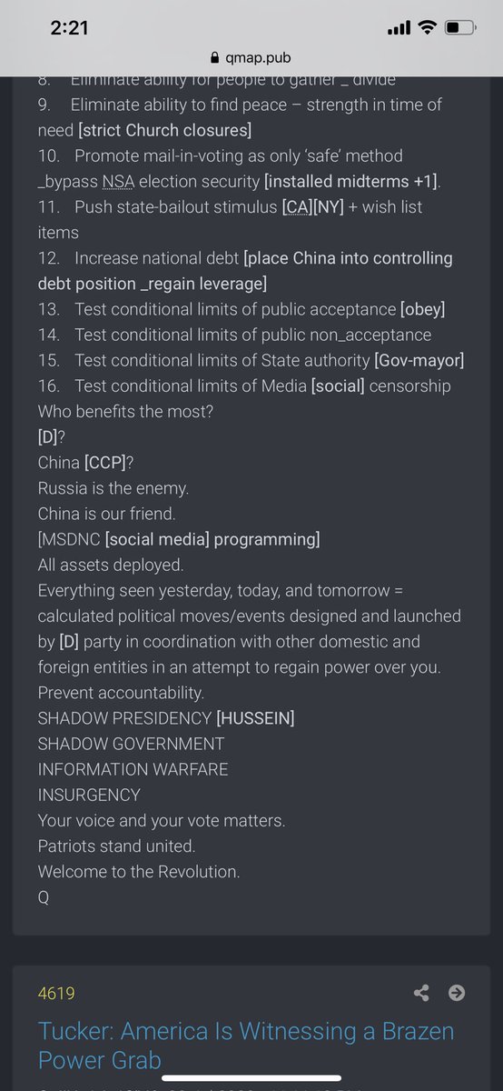 Testing Americans responses to censorship of patriot views.cue emphasizes China is the enemy Not Russia. The Democrat party is the enemy. MSDNC is doing everything they can to program the public to except the Covid shut down and mask wearing as a new way of life and to