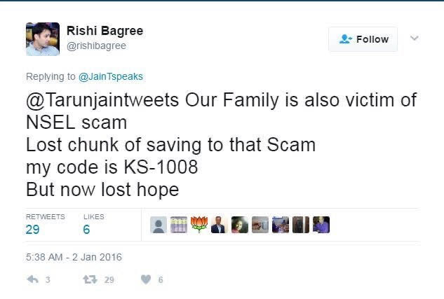 The Right Wing of India which claimed to stand against corruption refused to speak a word against Jignesh Shah and this government's inaction on this fraudster. Leading RW handle like  @rishibagree who himself is an NSEL victim, refused to speak word against this government. 23/