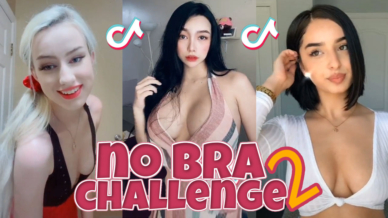 TikTok Finest on X: Girl Power! NO BRA TikTok CHALLENGE Part 2