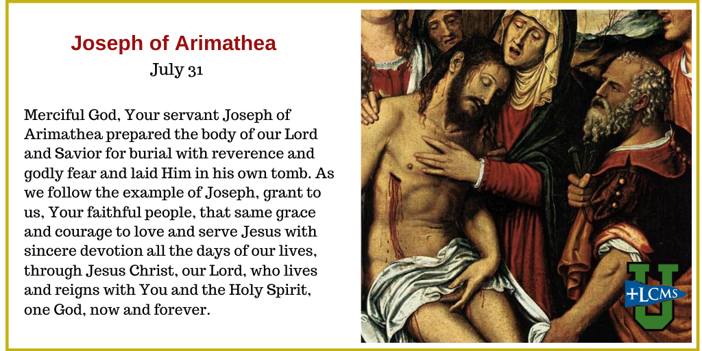 lcmsu's tweet photo. A blessed Commemoration of Joseph of Arimathea! https://t.co/7J3uzB6rcm