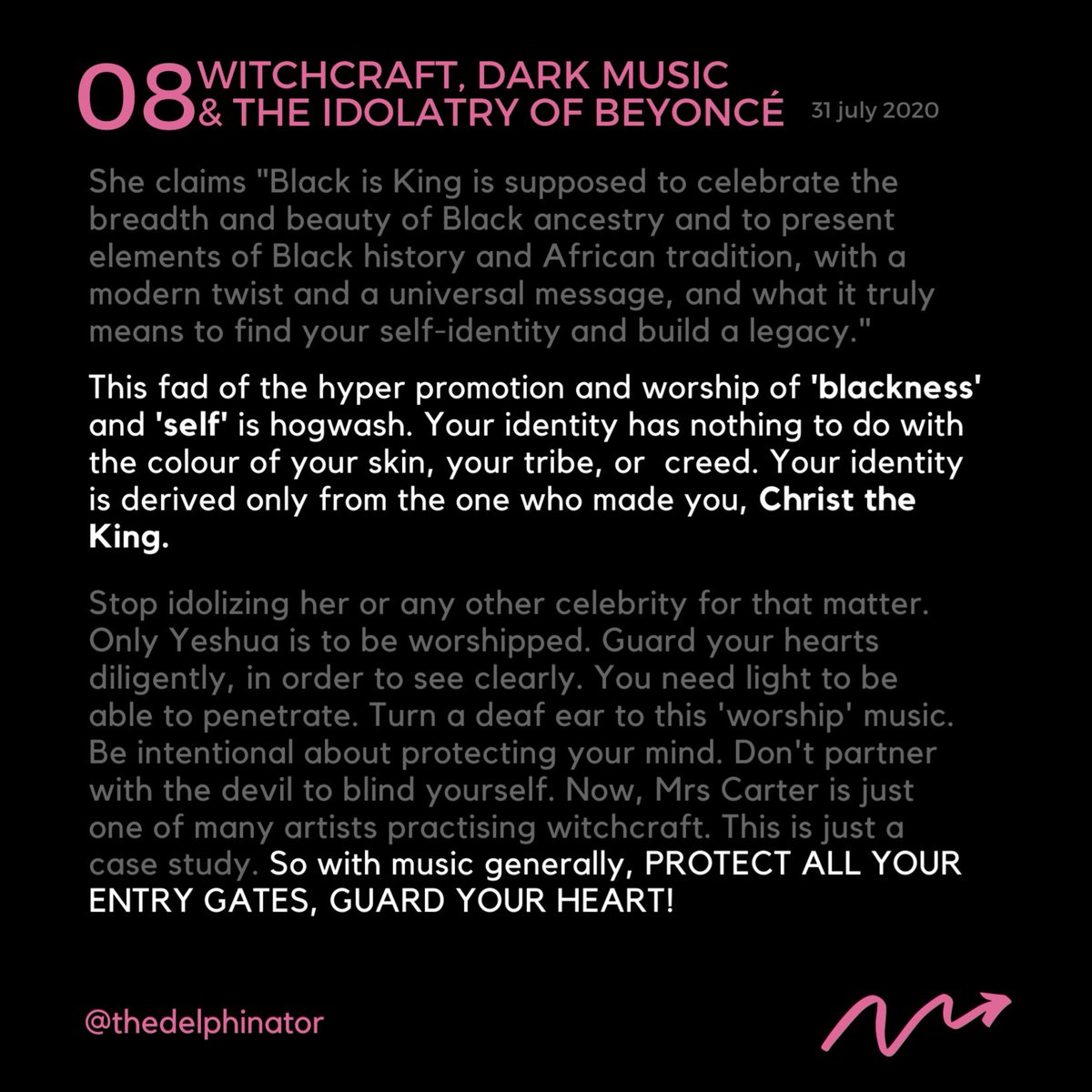 8.WITCHCRAFT, DARK MUSIC AND THE IDOLATRY OF BEYONCÉ. #JesusIsKing #BlackIsKing   #Beyonce