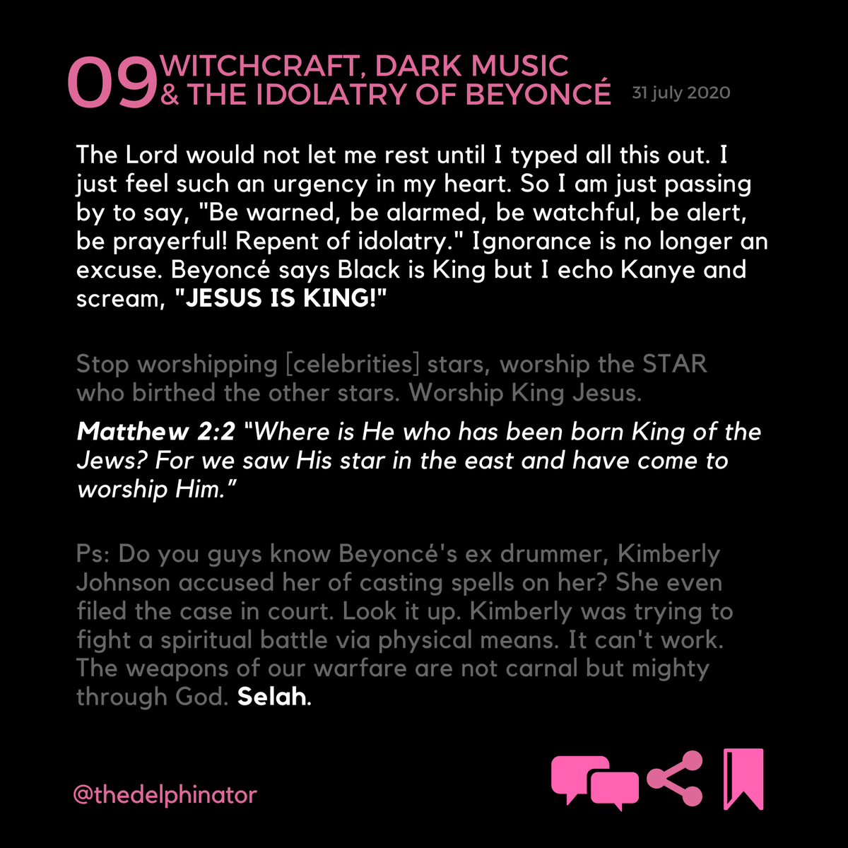 9.WITCHCRAFT, DARK MUSIC AND THE IDOLATRY OF BEYONCÉ. #JesusIsKing #BlackIsKing   #Beyonce