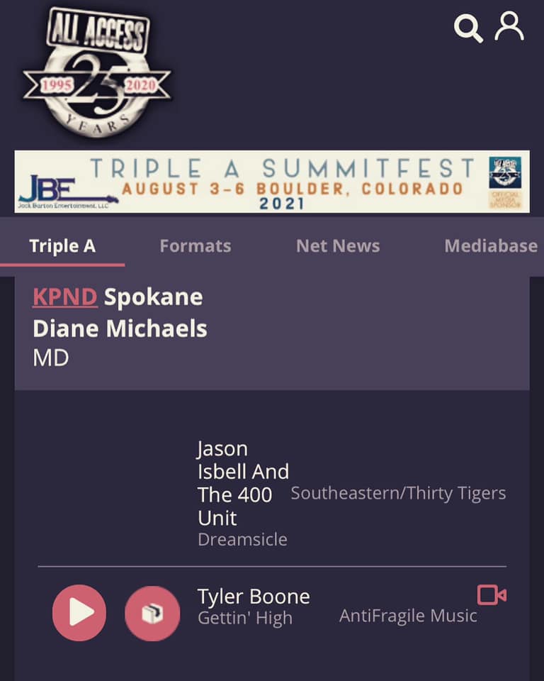 tylerbooner's tweet photo. "Gettin High" is now taking off on rock & aaa radio! Thank for the "hot picks" #KPND & @92ZEW & thank you @AllAccess for the support! @ebassprod @allihagendorf @mattpinfield @mankatosrock @qrock1007 @957therock @kcalrocks @z93rock @TheBridgeat1055 @Lightning100 @cuttermedia https://t.co/TlZVVJDAhP